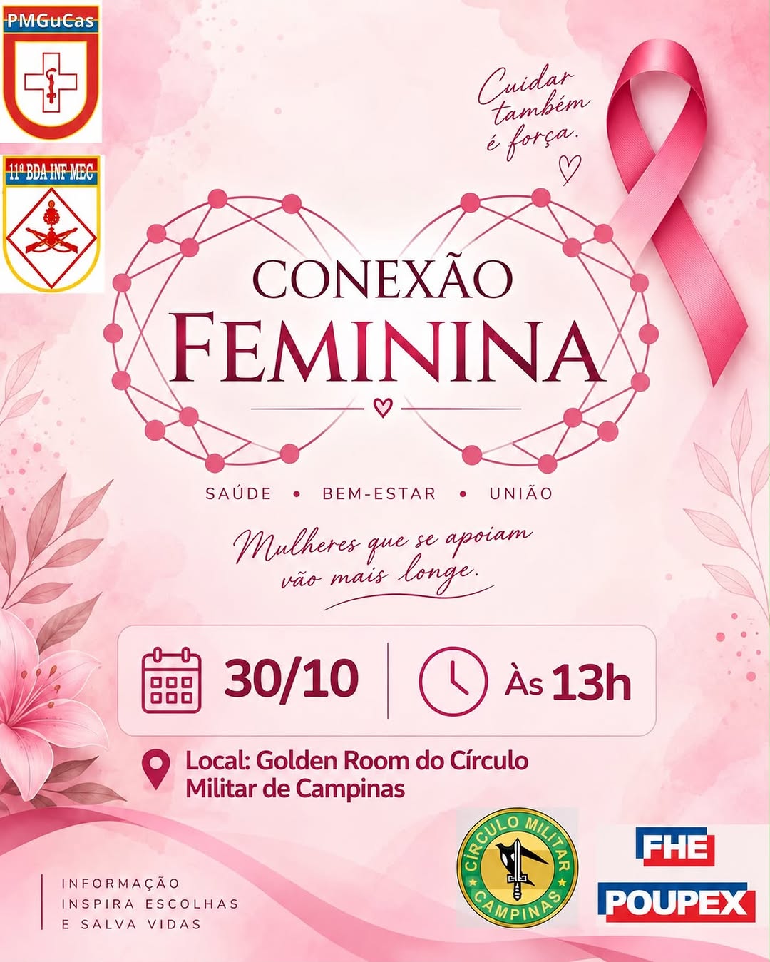 CONEXÃO FEMININA – CUIDAR, INSPIRAR E CONECTAR!