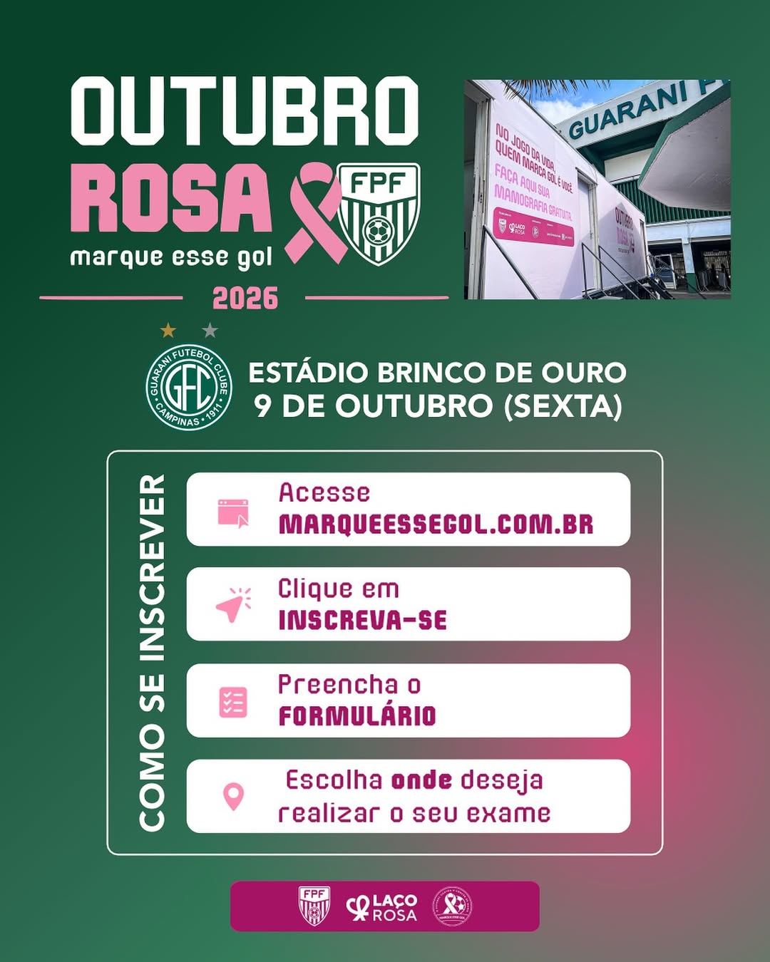 Outubro Rosa - Mamografia Gratuita