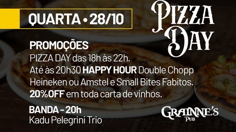 Pizza Day e Happy Hour