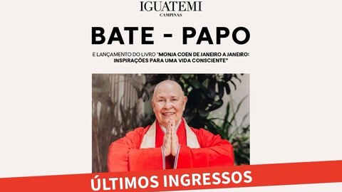 Bate-papo e Lançamento do livro "Monja Coen de Janeiro a Janeiro"