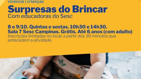 Vivência Surpresas do Brincar