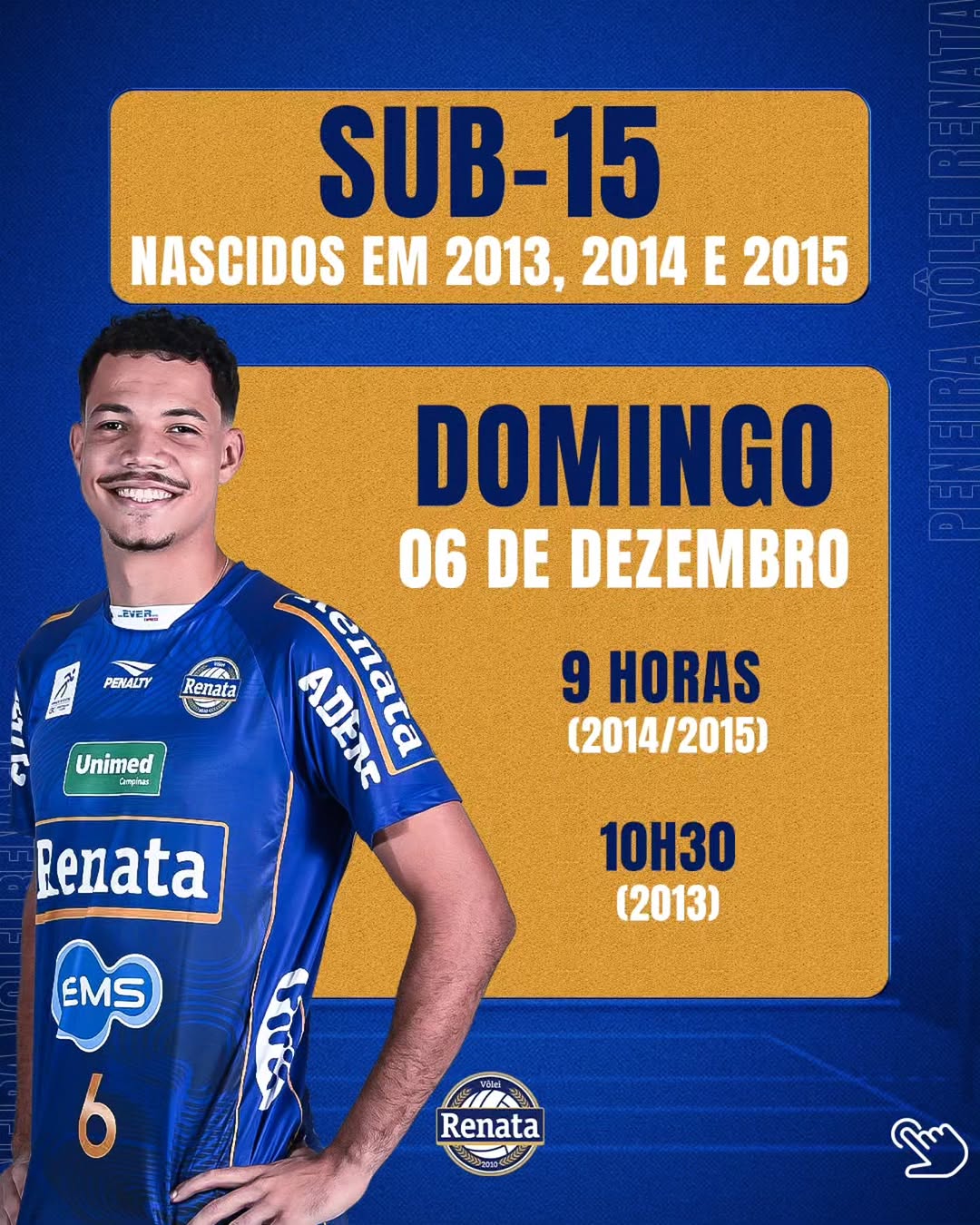 Peneira Vôlei Renata Sub-15