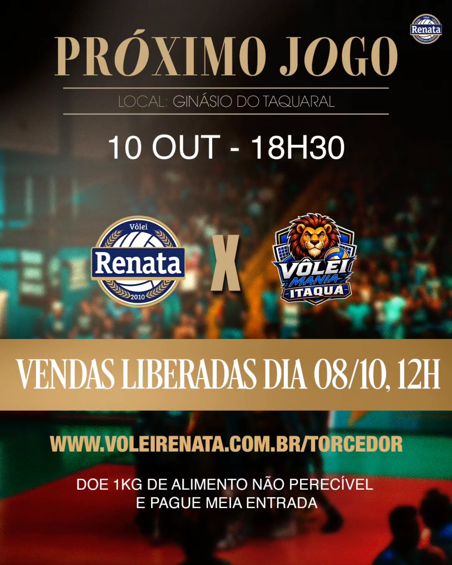 Próximo Jogo Vôlei Renata