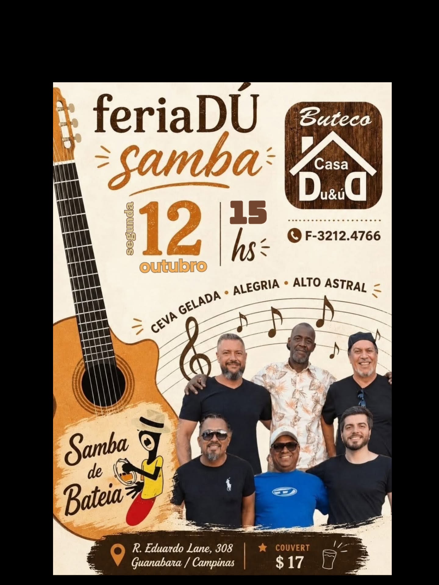 Feríadú Samba com Samba de Bateia