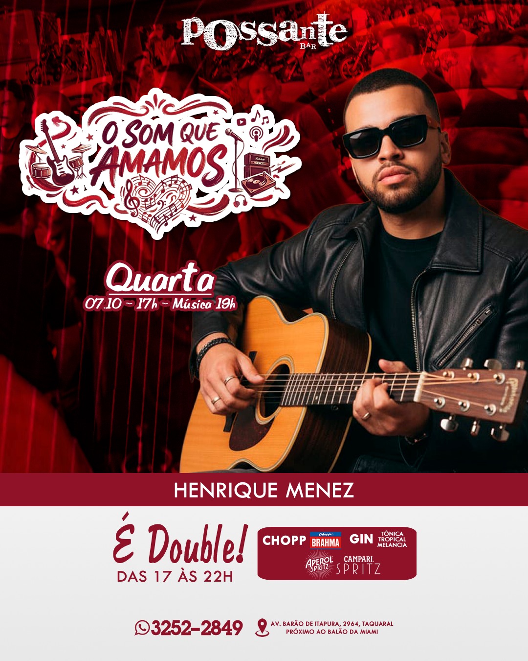 Quarta com Pop/Rock com Henrique Menez