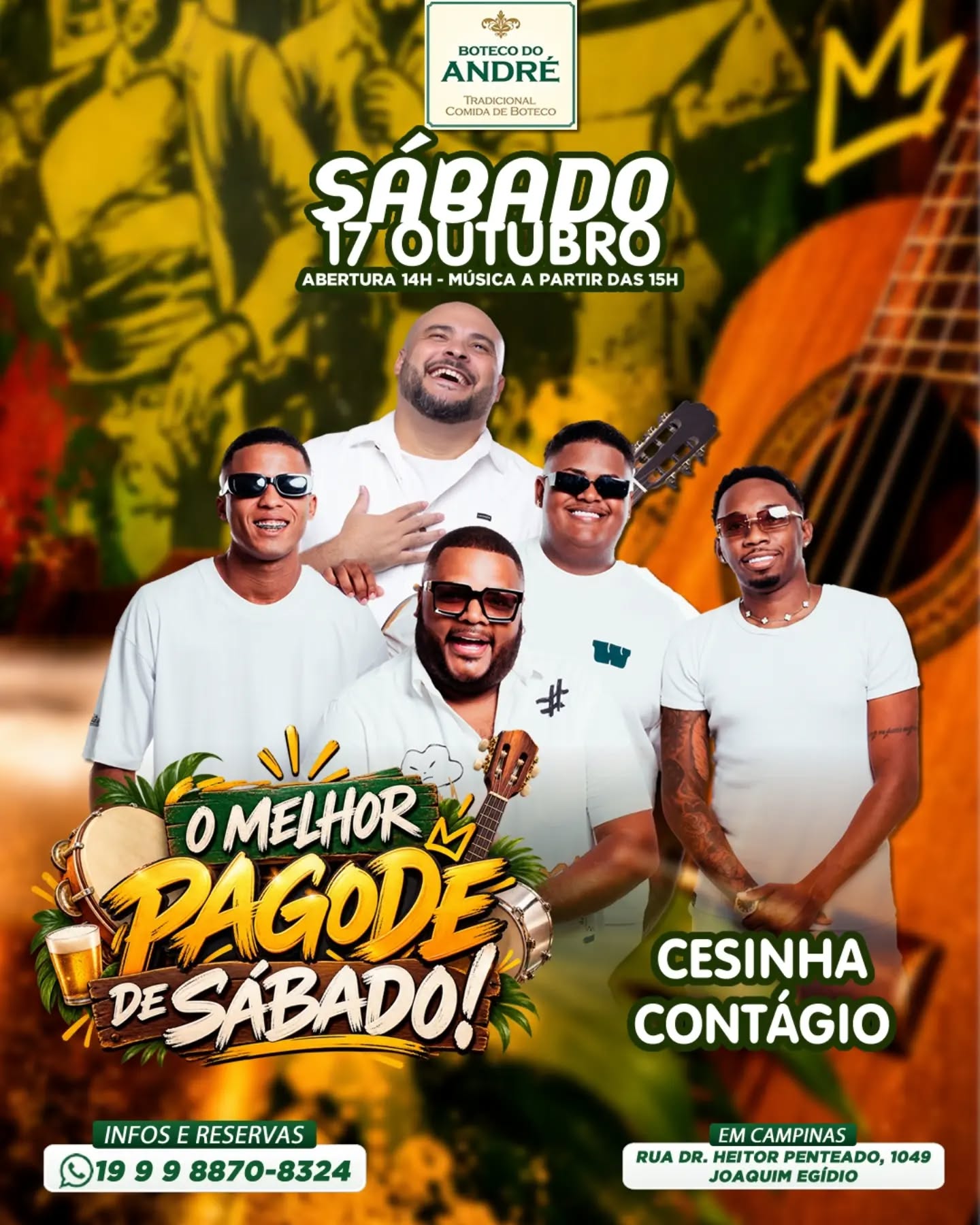 Pagode de Sábado com Cesinha e Grupo Contágio