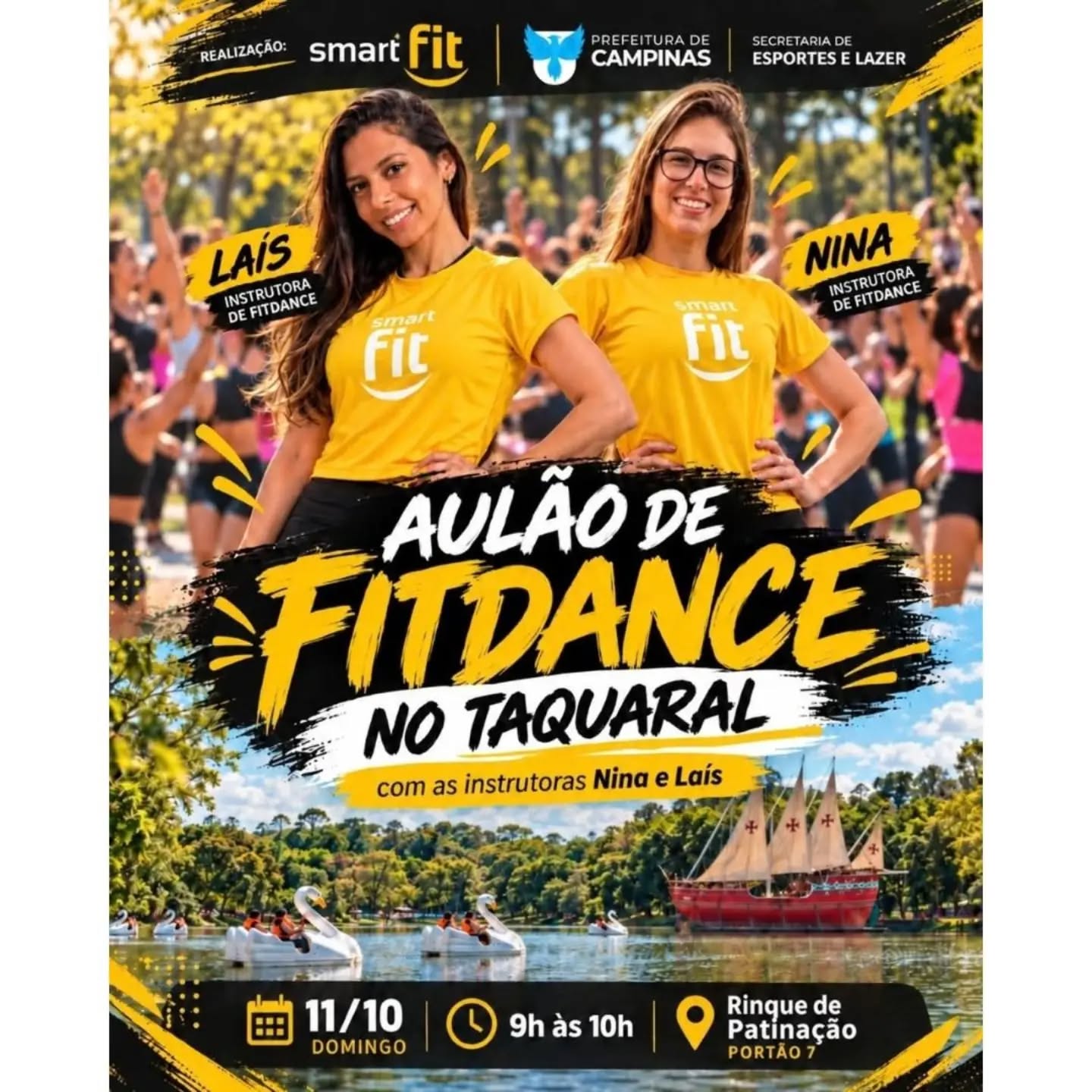 Aula de FitDance no Taquaral