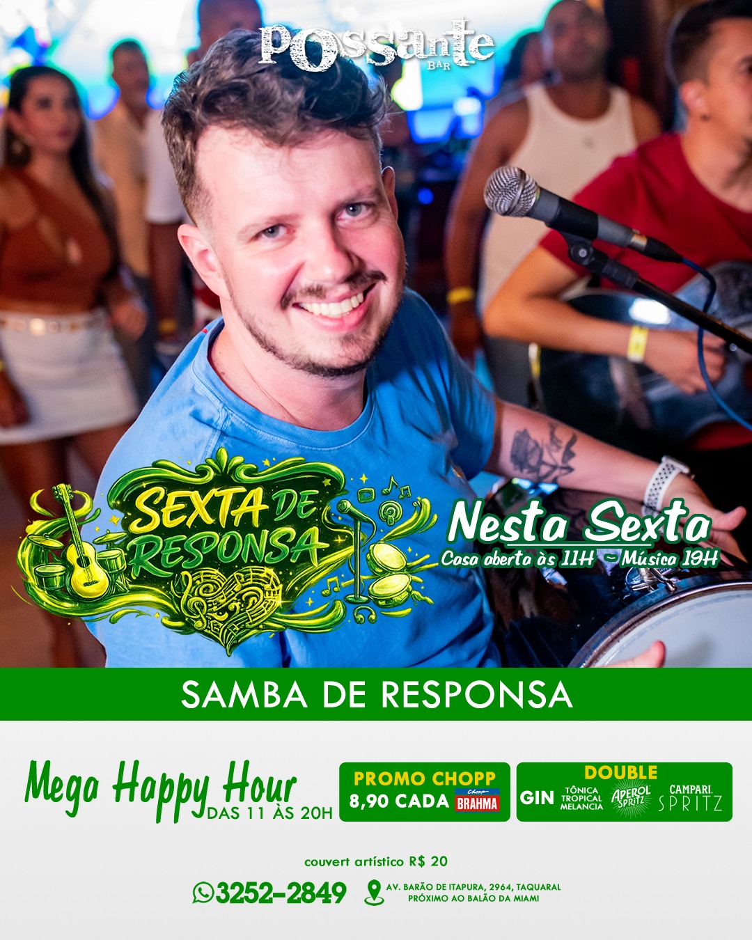 Sexta de Responsa com Samba de Responsa no Possante Bar