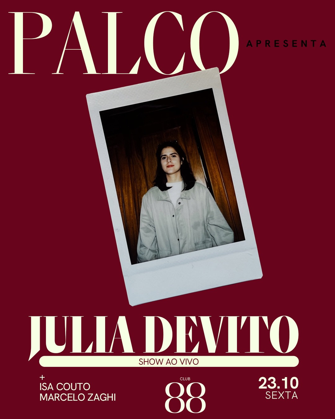 Palco Apresenta Julia Devito - Show ao Vivo