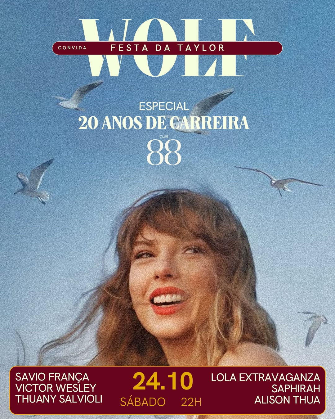 Wolf Convida Festa da Taylor - Especial 20 Anos de Carreira