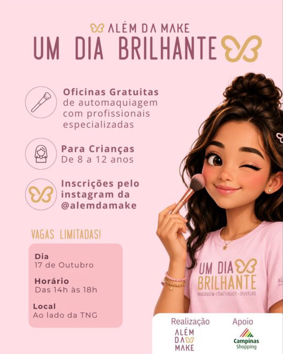 Oficina Gratuita de Automaquiagem Infantil