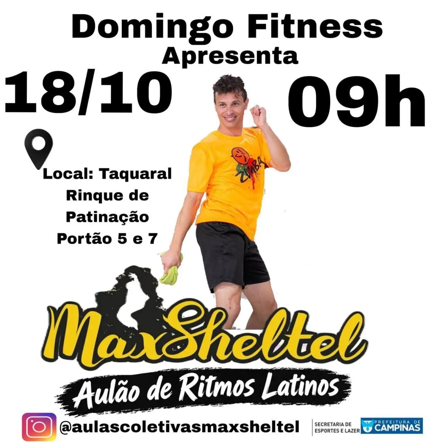 Domingo Fitness: Aulao de Ritmos Latinos com Max Sheltel