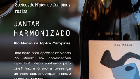 Jantar Harmonizado Rio Manso na Hípica