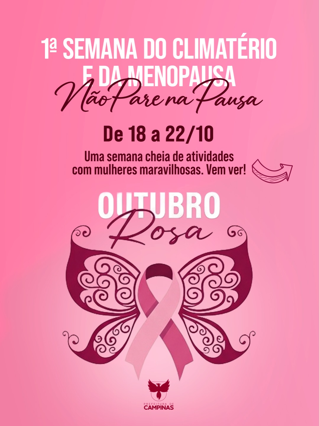 1ª Semana do Climatério e Menopausa – Não Pare na Pausa