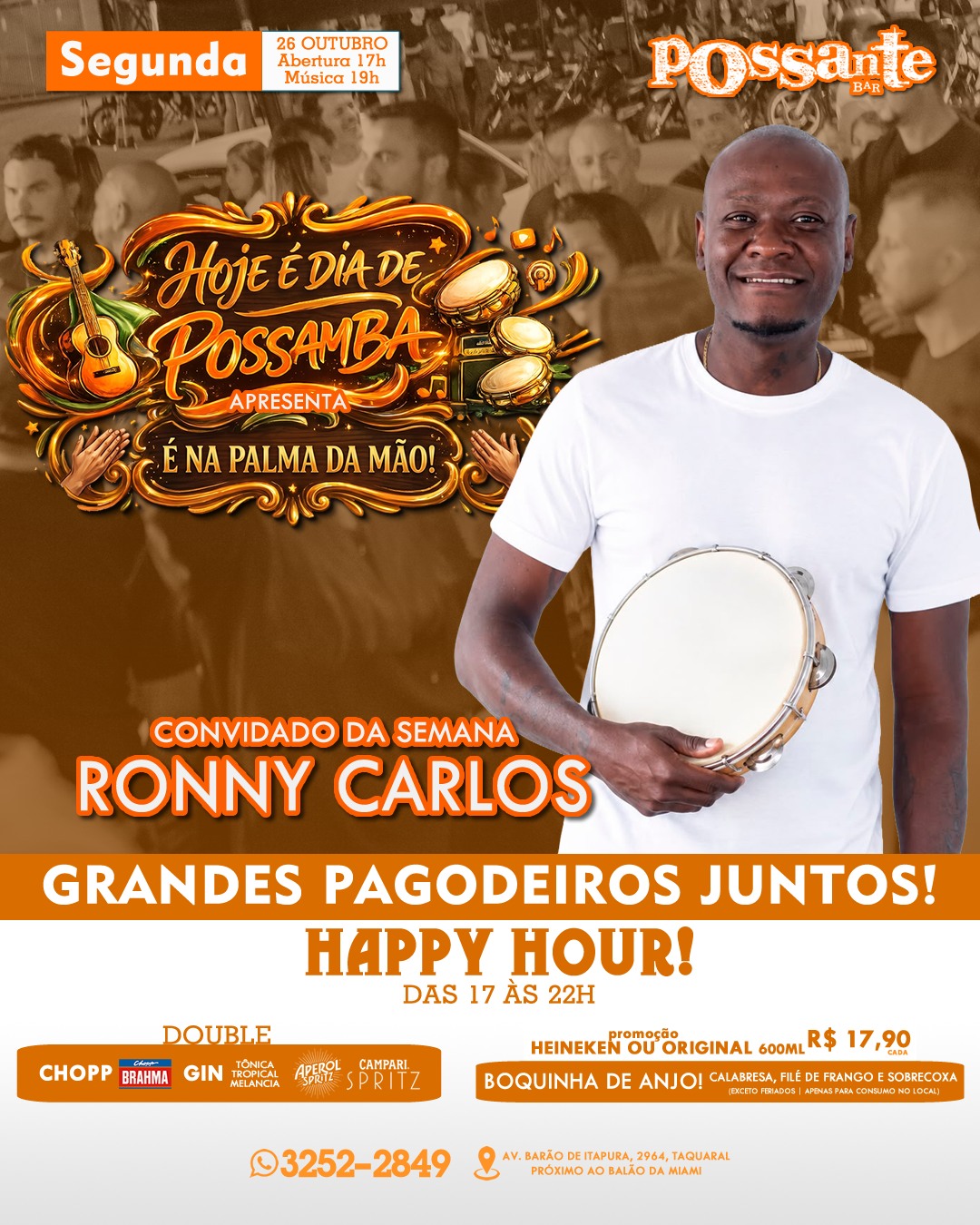 Hoje é dia de Possamba com Ronny Carlos