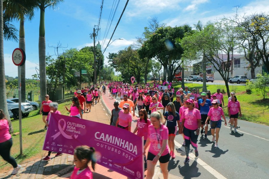 Outubro Rosa: caminhada no Taquaral mobiliza Campinas pela prevenção do câncer de mama
